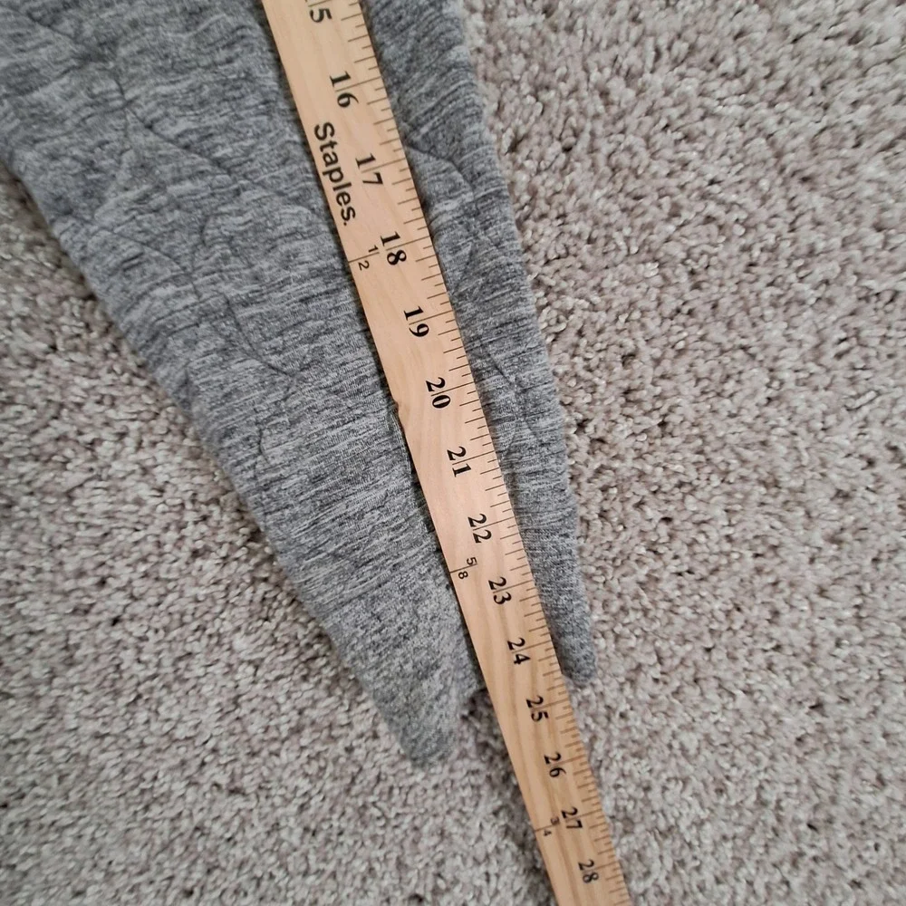 Banana Republic Quilted Hoodie Men's Medium Gray Long Sleeve Drawstring Full Zip